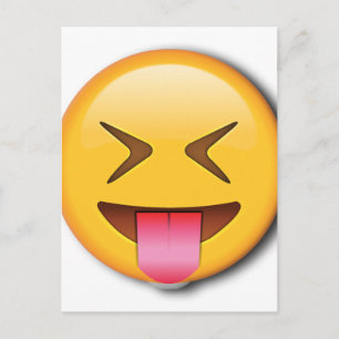 Carte Postale Emoji social drôle