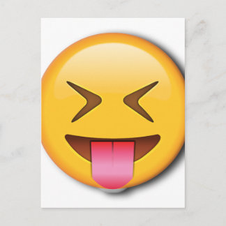 Carte Postale Emoji social drôle