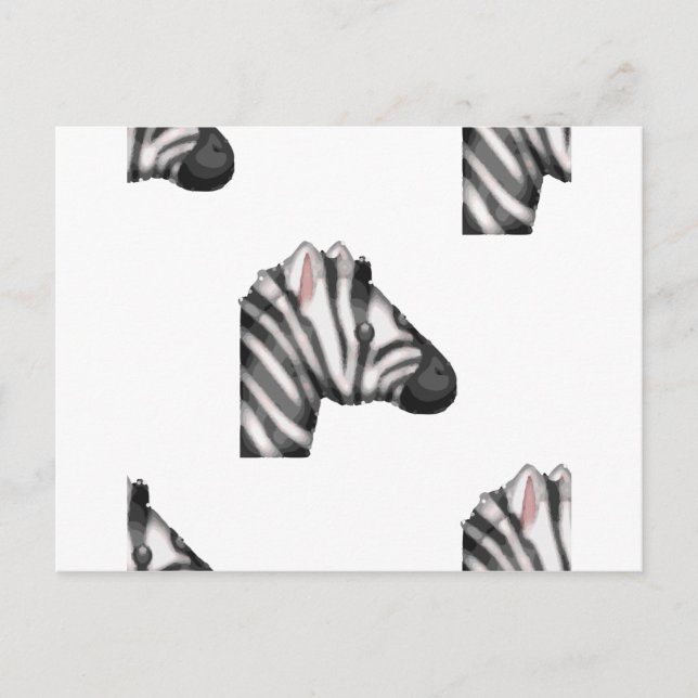 Carte Postale emoji zebra (Devant)