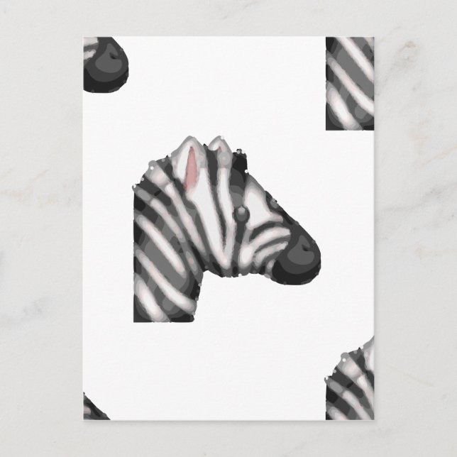 Carte Postale emoji zebra (Devant)