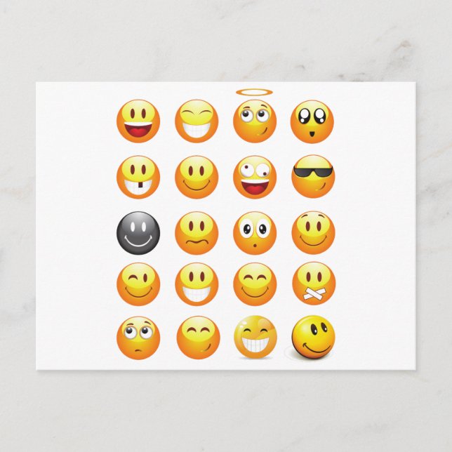 Carte Postale emojis (Devant)