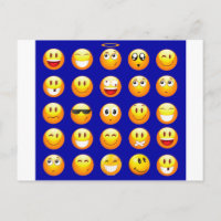 emojis bleu foncé