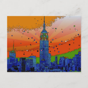 Carte Postale Emp St Bldg #3 NYC Skyline