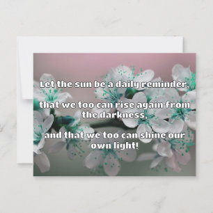 Carte Postale Empath Shine Positive Encouragement Citation