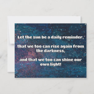 Carte Postale Empath Shine Positive Encouragement Citation