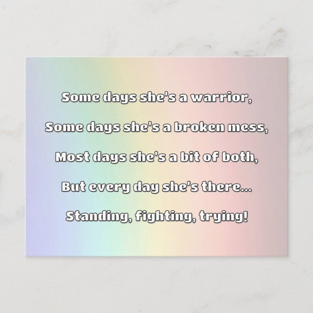 Carte Postale Empath Strength Positive Citation Encouragement (Devant)
