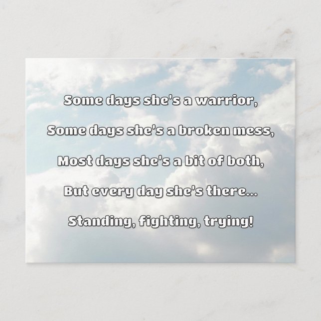 Carte Postale Empath Strength Positive Citation Encouragement (Devant)