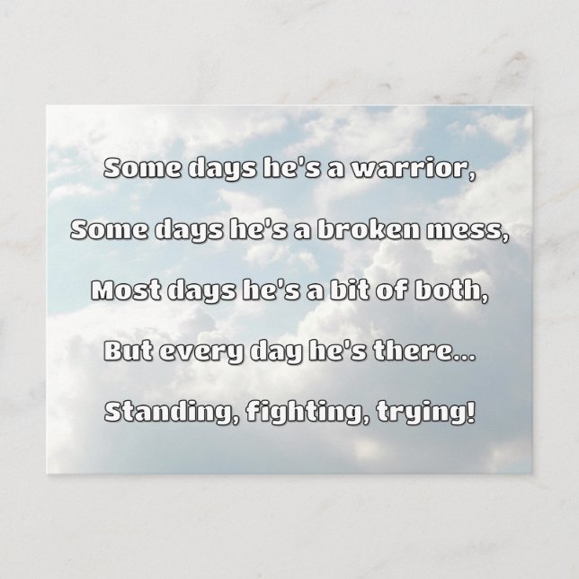 Carte Postale Empath Strength Positive Citation Encouragement (Devant)