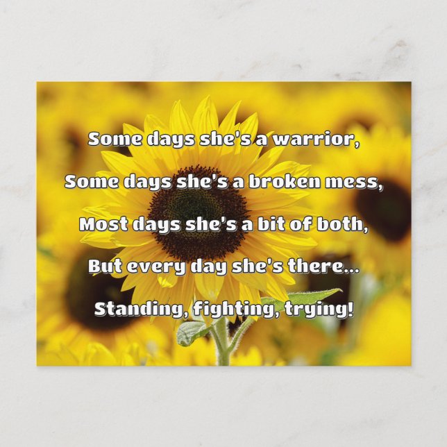 Carte Postale Empath Strength Positive Citation Encouragement (Devant)