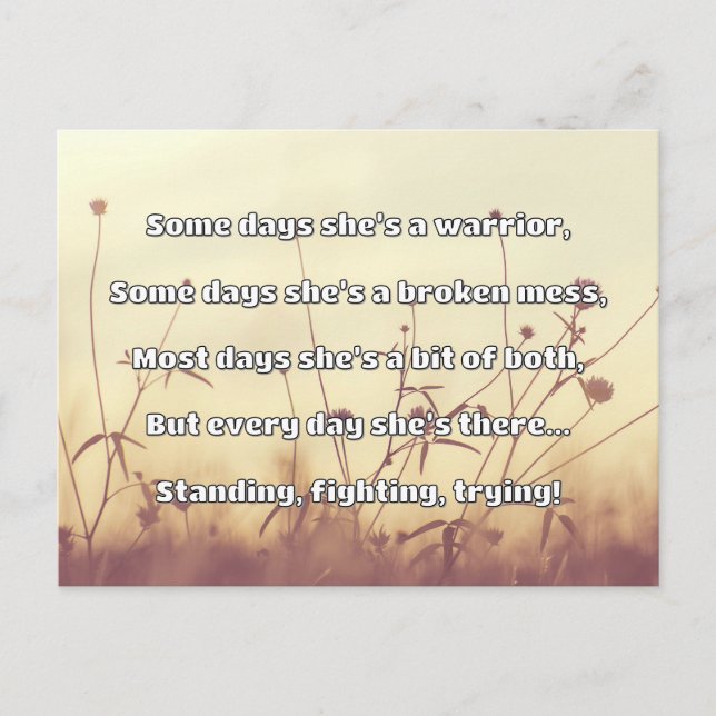 Carte Postale Empath Strength Positive Citation Encouragement (Devant)