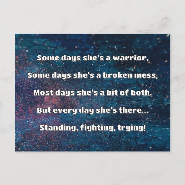 Carte Postale Empath Strength Positive Citation Encouragement (Devant)