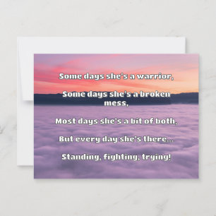 Carte Postale Empath Strength Positive Citation Encouragement