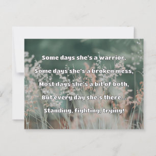 Carte Postale Empath Strength Positive Citation Encouragement
