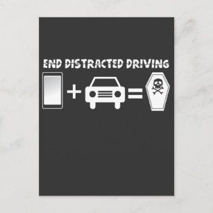 Carte Postale Empêcher les voitures de conducteur de sensibilisa