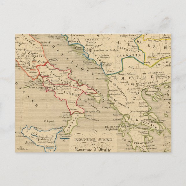 Carte Postale Empire Grec et Royaume d'Italie 774 a 900 (Devant)