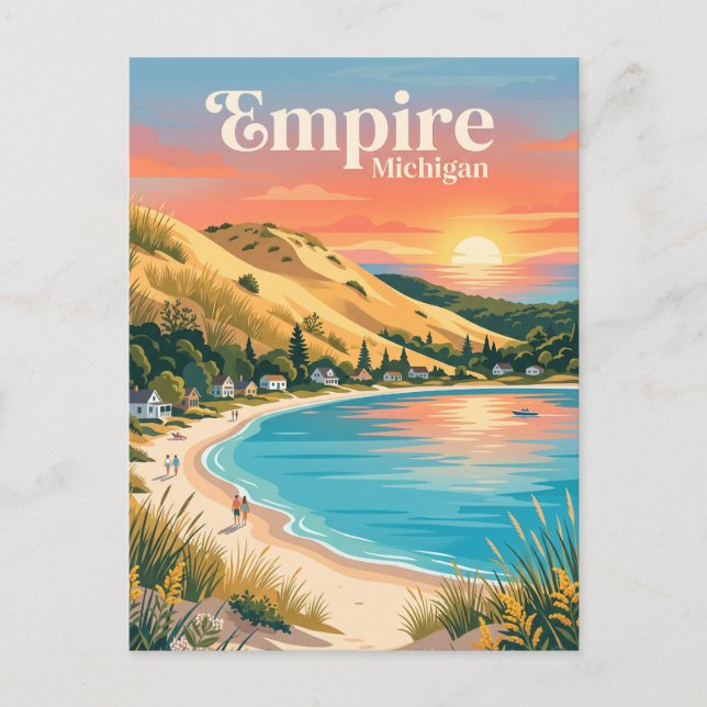 Carte Postale Empire, Michigan (Devant)