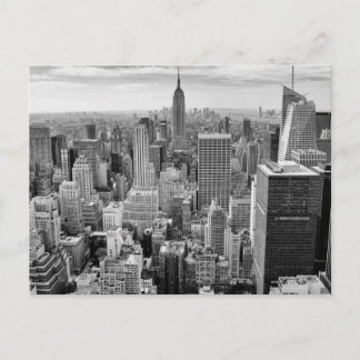 Carte Postale Empire State Building noir New York City