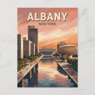 Carte Postale Empire State Plaza Albany New York Région Capitale