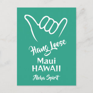 Carte Postale Emplacement personnalisé, texte et couleur Shaka