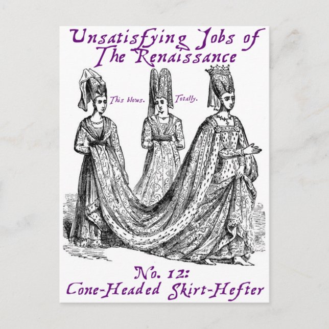 Carte Postale Emplois insatisfaisants de la Renaissance (Devant)