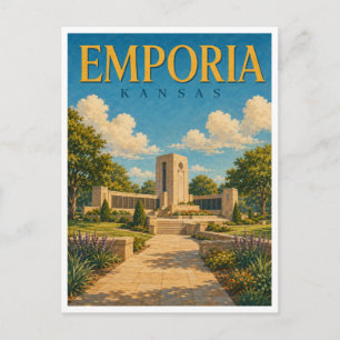 Carte Postale Emporia Kansas Veterans Memorial GeoSaga