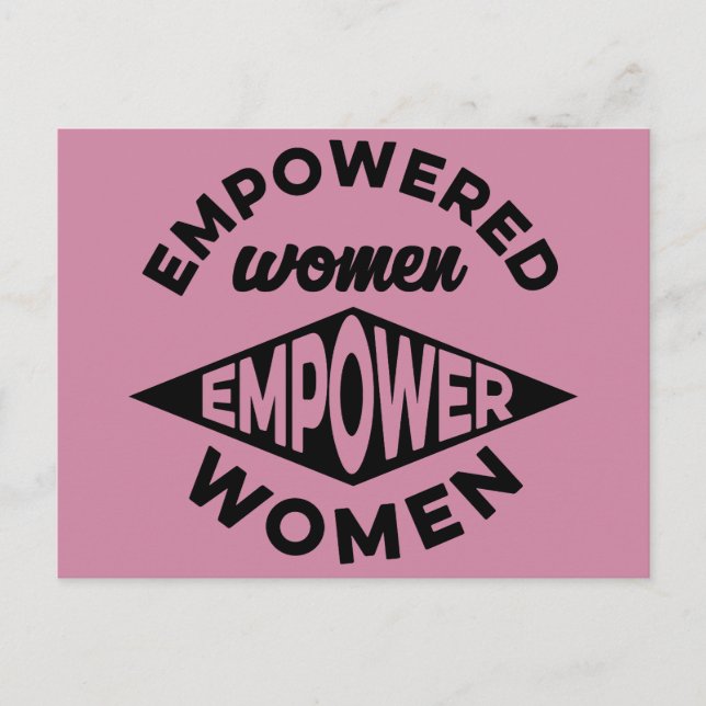 Carte Postale Empowered Women Empower Women (Devant)