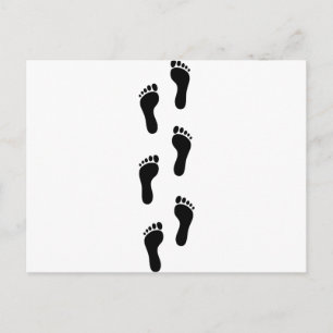 Carte Postale Empreinte - Pieds