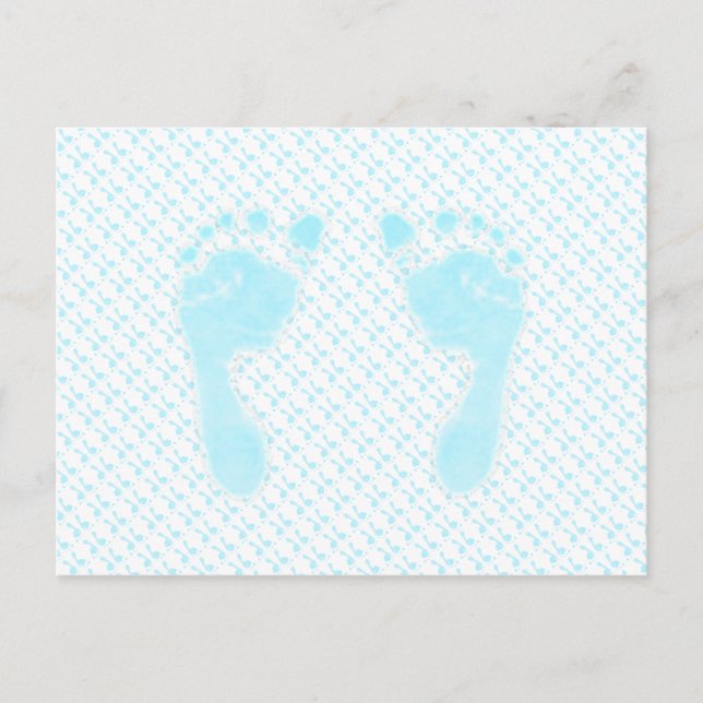 Carte Postale Empreintes bébé (Garçon) (Devant)