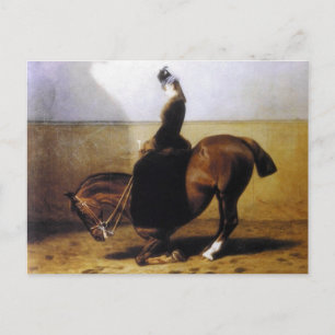 Carte Postale Empress Elisabeth à cheval sur le côté #027SS