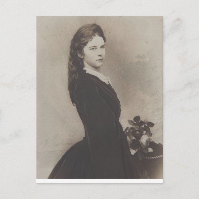 Carte Postale Empress Elisabeth Austria - Sissi jeune femme (Devant)