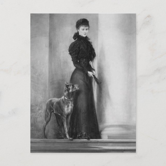 Carte Postale Empress Elisabeth Austria - Sissi, Sisi avec chien (Devant)