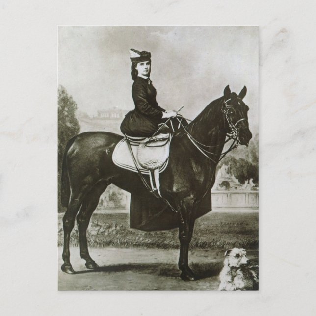 Carte Postale Empress Elisabeth équitation cheval sidesaddle #01 (Devant)
