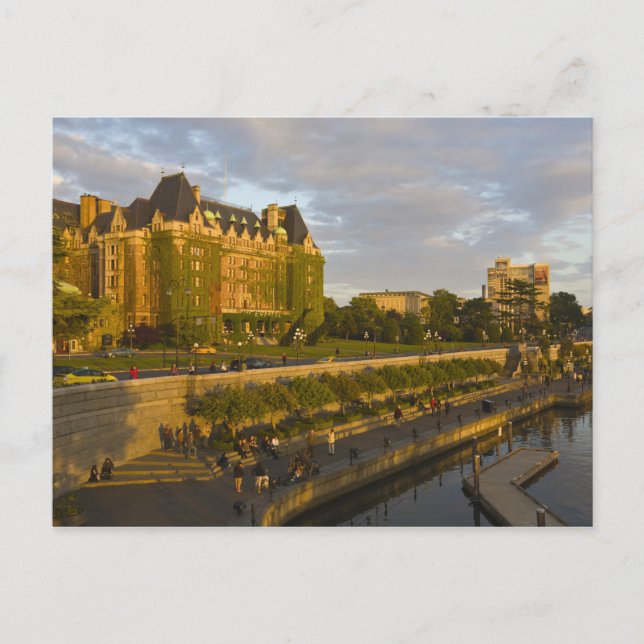 Carte Postale Empress Hotel and Inner Harbour waterfront, (Devant)