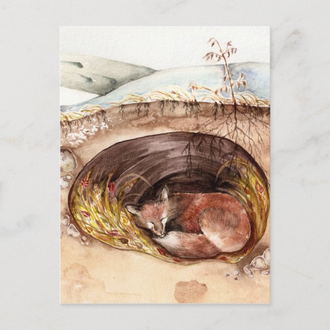 Carte Postale Emprunter Fox (Devant)