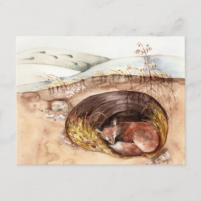 Carte Postale Emprunter Fox (Devant)