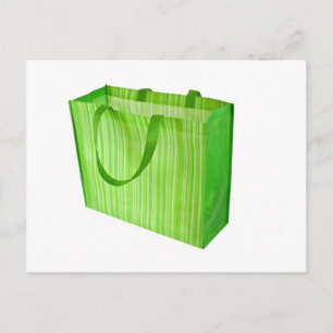 Carte Postale Empty green resable shopping bag