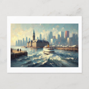 Carte Postale En attendant le Ferry,