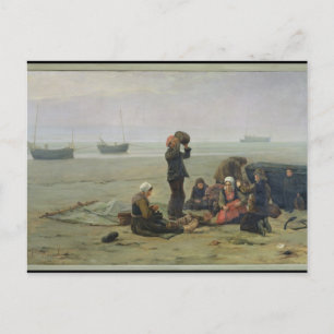 Carte Postale En attendant le Poisson, Berck-sur-Mer