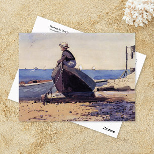 Carte Postale En attente de papa Winslow Homer