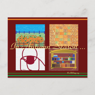 Carte Postale En Automne Saison 2021 Postcard