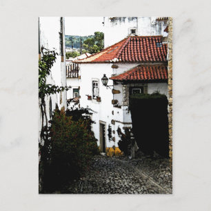 Carte Postale En bas de la rue à Obidos Portugal