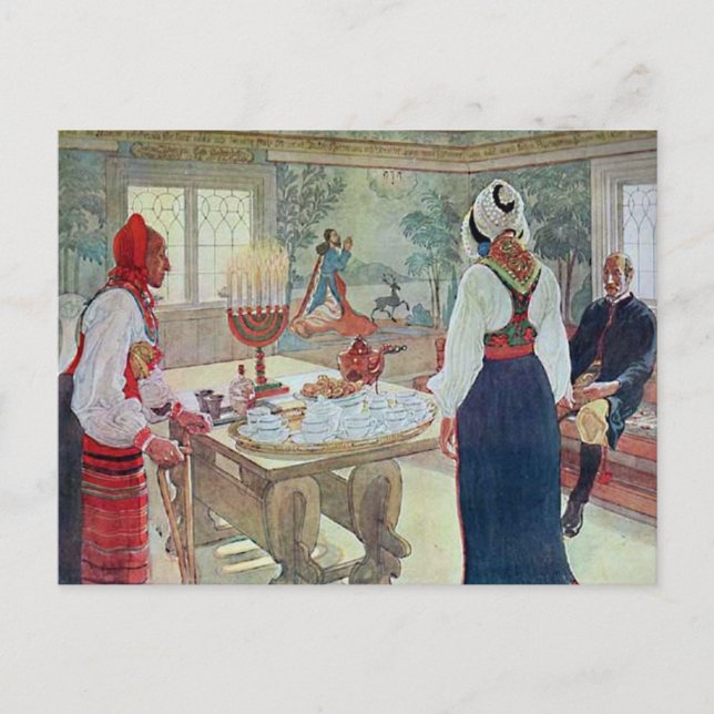 Carte Postale En Bergman Stuga de Carl Larsson (Devant)