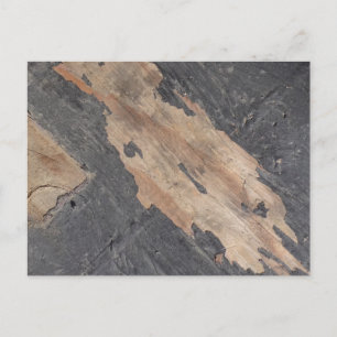 Carte postale en bois gris fumé