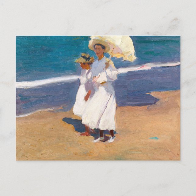 Carte Postale En bord de mer | Joaquín Sorolla (Devant)