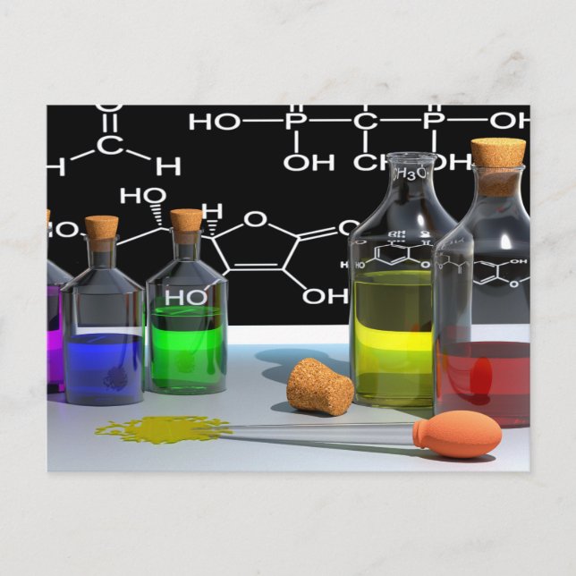 carte postale en chimie scientifique (Devant)