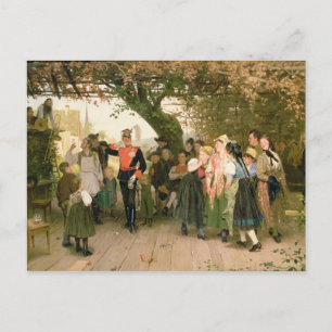 Carte Postale En congé, 1883