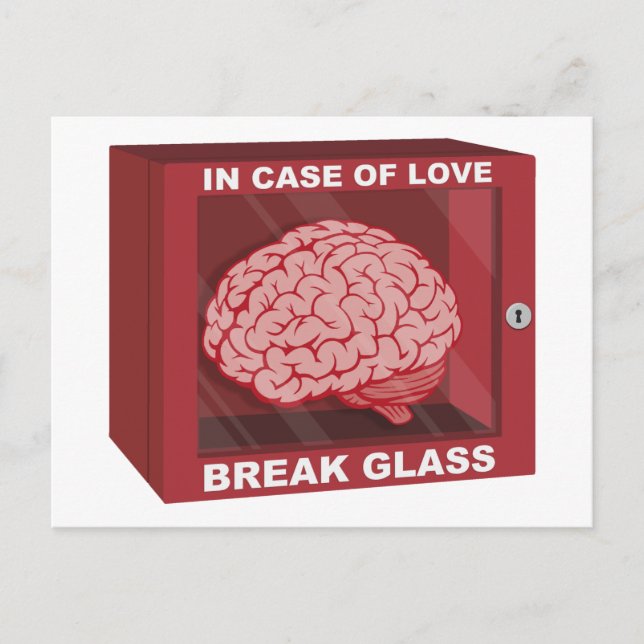 Carte Postale En Coque d'amour, casser le verre et utiliser le c (Devant)