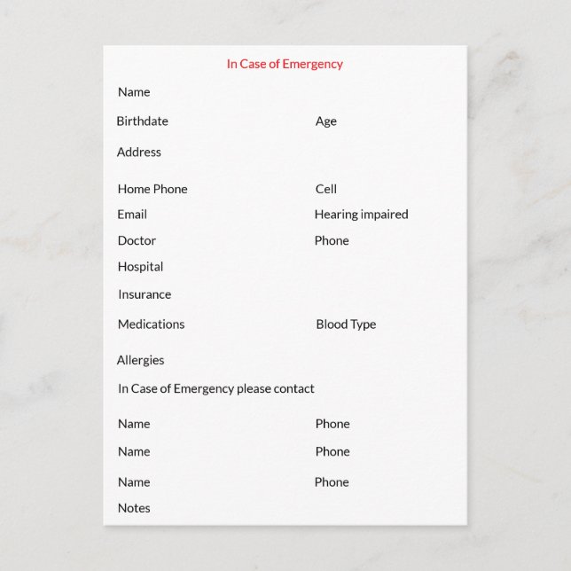 Carte postale en Coque d'urgence (Devant)