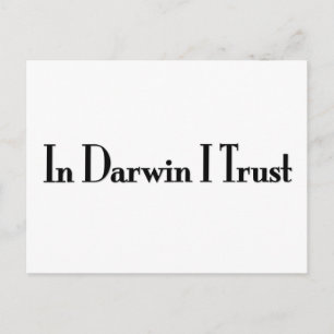 Carte Postale En Darwin Je Crois