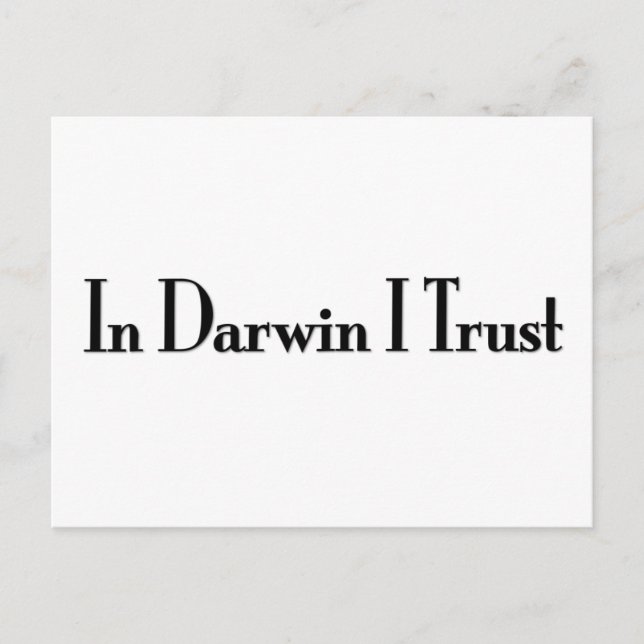 Carte Postale En Darwin Je Crois (Devant)